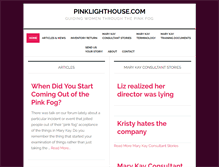 Tablet Screenshot of pinklighthouse.com